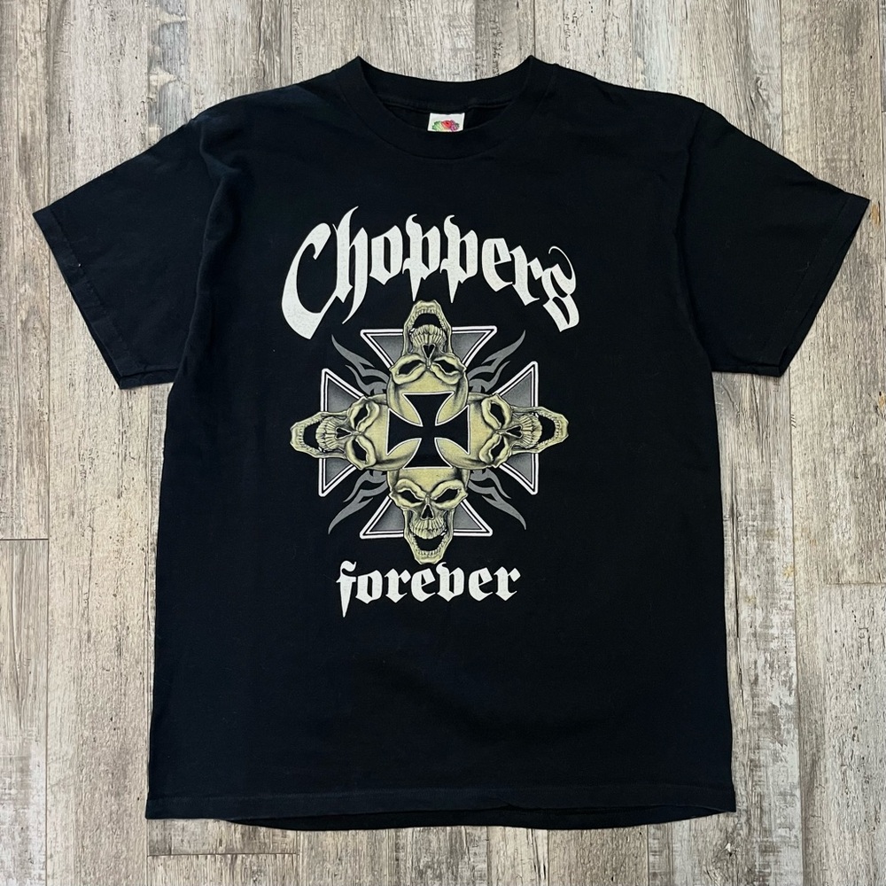 Choppers Forever Skull Cross Vtg Tee